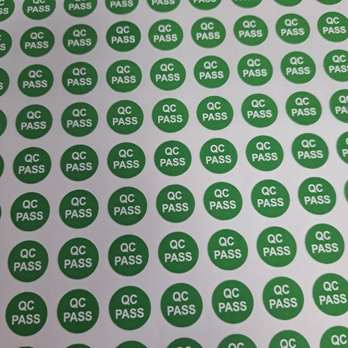 品管品檢貼紙標籤 Quality Checked label