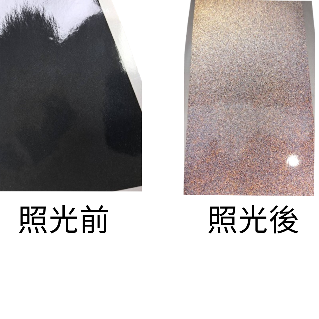 黑色反光(反射白光)貼紙標籤 Black reflect White label