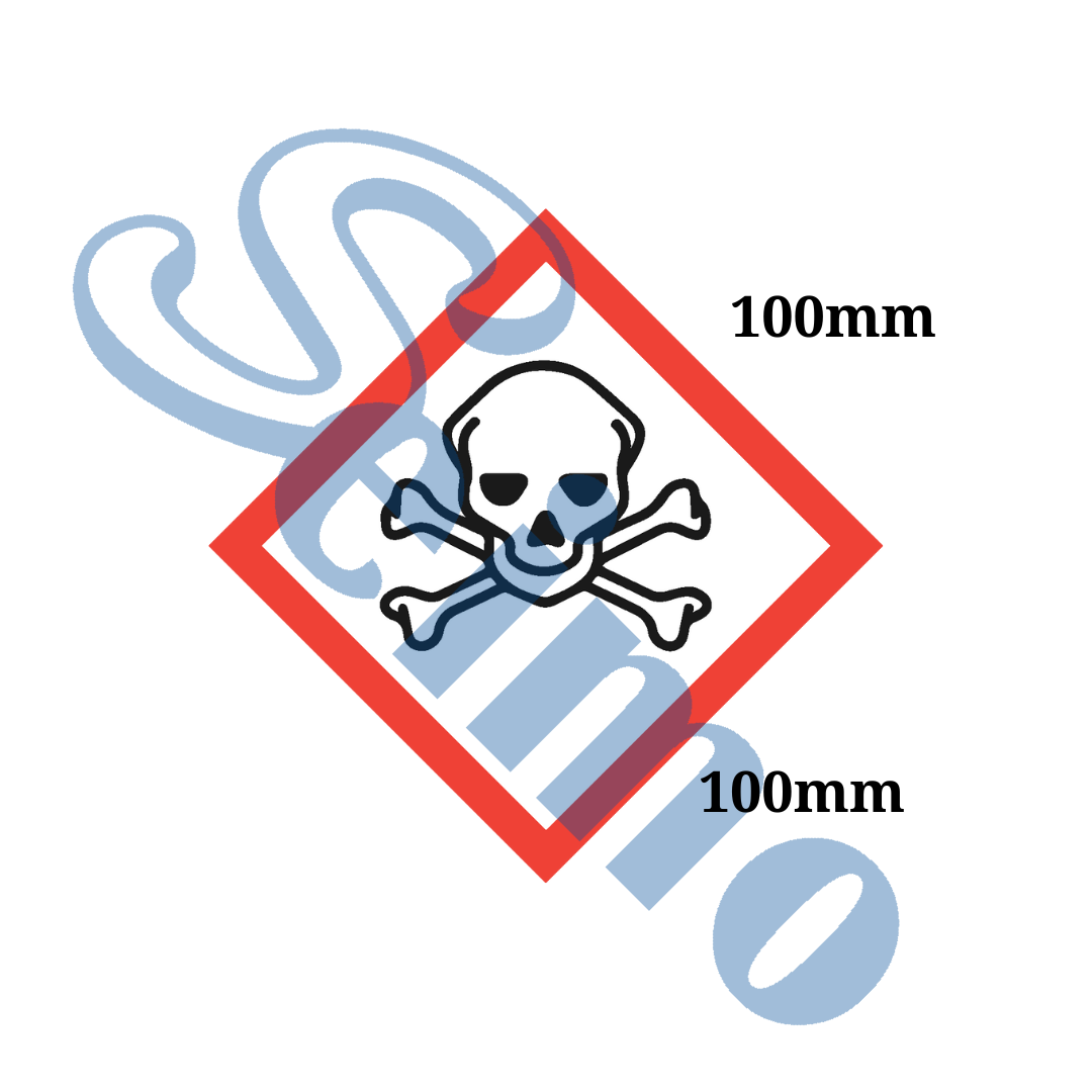 GHS骷髏貼紙 Acute toxicity hazard GHS chemical label