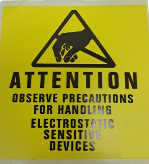 小心靜電 Attention ESD貼紙 Attention ESD Label Attention Electrostatic Sensitive Devices Label