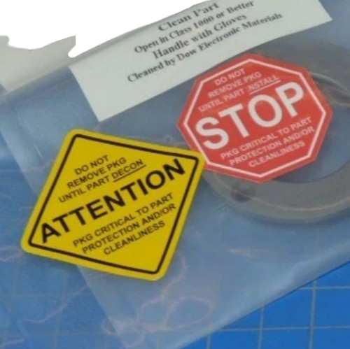 STOP貼紙標籤 Do Not Remove PKG Until Part Intall Label