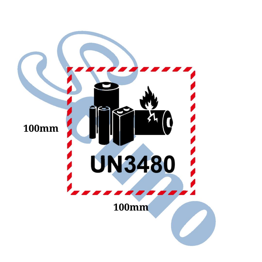UN3480 貼紙